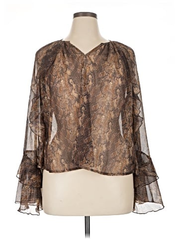 a.n.a. A New Approach Long Sleeve Blouse (view 1)