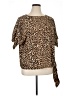 MICHAEL Michael Kors 100% Polyester Animal Print Brown Short Sleeve Blouse Size 1X - photo 1