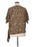 MICHAEL Michael Kors 100% Polyester Animal Print Brown Short Sleeve Blouse Size 1X - photo 2