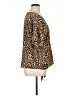 MICHAEL Michael Kors 100% Polyester Animal Print Brown Short Sleeve Blouse Size 1X - photo 4
