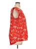 Pleione 100% Polyester Red Sleeveless Blouse Size XL - photo 4