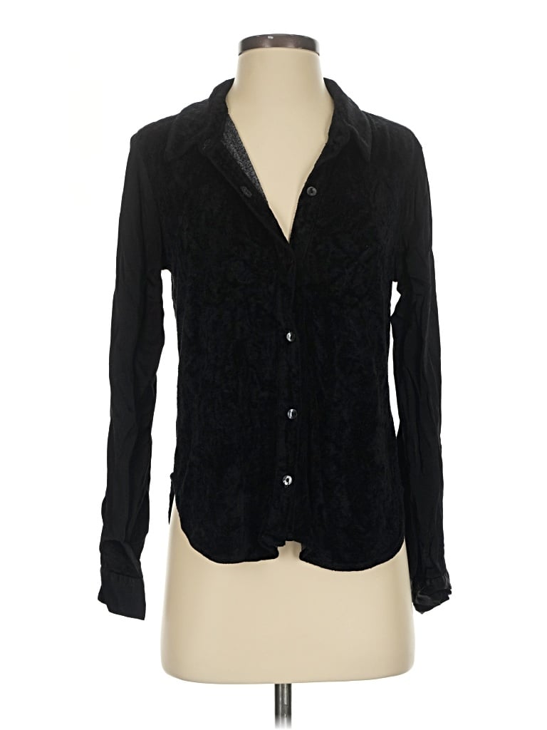 Pre-owned Red Haute Long Sleeve Blouse In Black