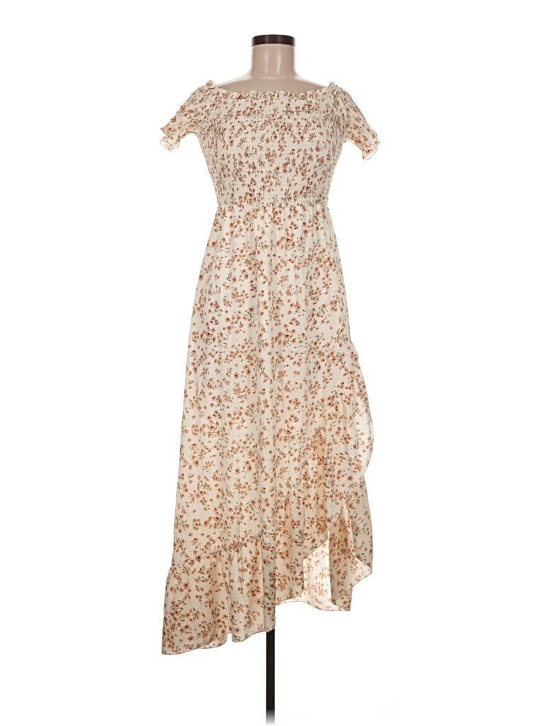 Pre-owned Simplee Casual Dress In Ivory