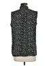 Uniqlo 100% Polyester Polka Dots Black Sleeveless Blouse Size M - photo 2