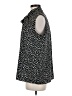 Uniqlo 100% Polyester Polka Dots Black Sleeveless Blouse Size M - photo 5