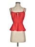 Monteau 100% Polyester Red Sleeveless Blouse Size S - photo 1