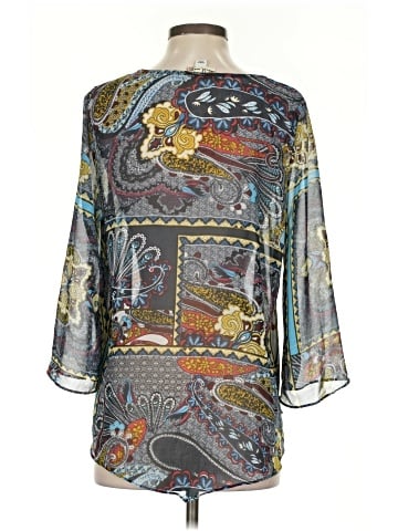 One World 3/4 Sleeve Blouse (view 2)