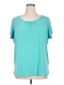 Covington Teal Short Sleeve Blouse Size 16 - 18 - photo 1