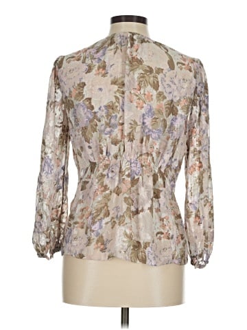 Rebecca Taylor 3/4 Sleeve Silk Top (view 2)