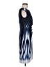 Connected Apparel Graphic Blue Cocktail Dress Size 6 - photo 4