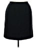 AKA Eddie Bauer 100% Wool Solid Black Wool Skirt Size 14 - photo 1