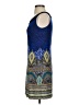 Sandra Darren Paisley Blue Cocktail Dress Size 4 - photo 5