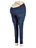 Motherhood Solid Blue Active Pants Size Lg Maternity - photo 1
