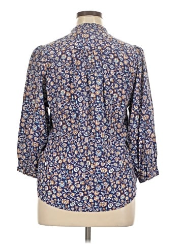 J. McLaughlin 3/4 Sleeve Silk Top (view 2)