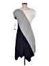 Perceptions Color Block Gray Casual Dress Size 6 - photo 2