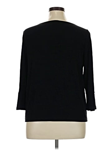 Travelers by Chico's 3/4 Sleeve T-Shirt (view 2)