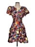 Sugarlips Print Orange Casual Dress Size S - photo 1