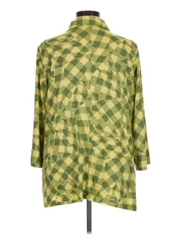 Attitudes by Renee 3/4 Sleeve Button-Down Shirt (view 2)