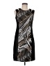 Connected Apparel Graphic Black Cocktail Dress Size 6 - photo 1