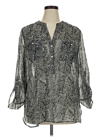 Apt. 9 3/4 Sleeve Blouse (view 1)