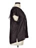 DR2 Polka Dots Black Short Sleeve Blouse Size XL - photo 4