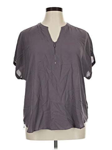 Maurices Short Sleeve Blouse (view 1)