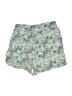 Disney 100% Rayon Floral Teal Green Shorts Size XS - photo 1