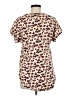 Cupio Animal Print Brown Short Sleeve T-Shirt Size M - photo 2