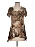 DressBarn Brown Short Sleeve Blouse Size S - photo 1