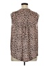 41Hawthorn 100% Polyester Animal Print Brown Sleeveless Blouse Size 1X - photo 2