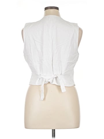 Bar III Sleeveless Button-Down Shirt (view 2)