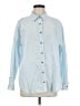 Universal Thread 100% Cotton Solid Blue Long Sleeve Button-Down Shirt Size M - photo 1