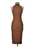 Zara Solid Brown Cocktail Dress Size L - photo 1