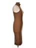Zara Solid Brown Cocktail Dress Size L - photo 4