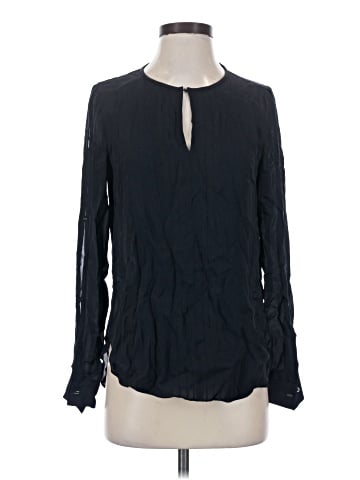 Elie Tahari Long Sleeve Silk Top (view 1)