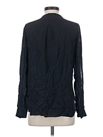 Elie Tahari Long Sleeve Silk Top (view 2)