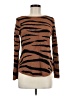 Chico's Animal Print Brown Pullover Sweater Size Med (1) - photo 1