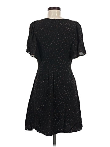 Madewell Cape-Sleeve Mini Dress in Metallic Dots (view 2)