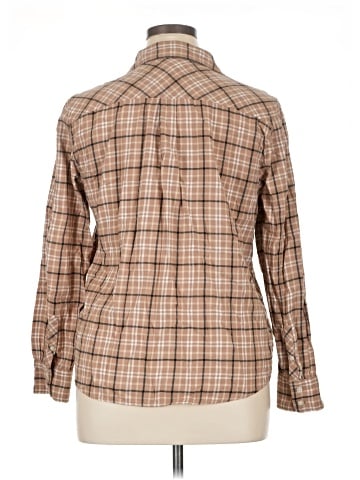 J.Crew Factory Store Long Sleeve Button-Down Shirt (view 2)