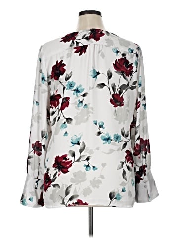 White House Black Market 3/4 Sleeve Blouse (view 2)