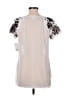 Decree 100% Polyester White Short Sleeve Top Size M - photo 2
