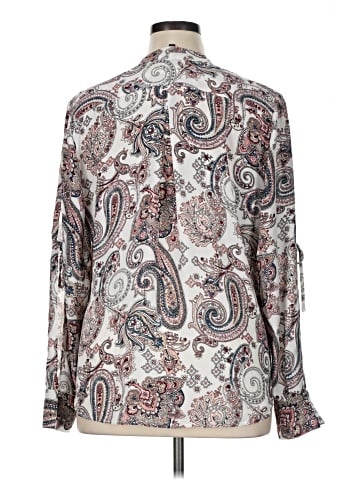 White House Black Market Long Sleeve Blouse (view 2)