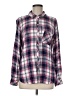 Rails 100% Rayon Plaid Pink Long Sleeve Button-Down Shirt Size M - photo 1