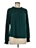 Adrianna Papell Teal Long Sleeve Blouse Size M - photo 1