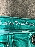 Justice Solid Green Jeans Size 8s - photo 3
