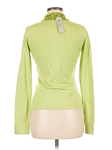 Cache Long Sleeve Silk Top (view 2)