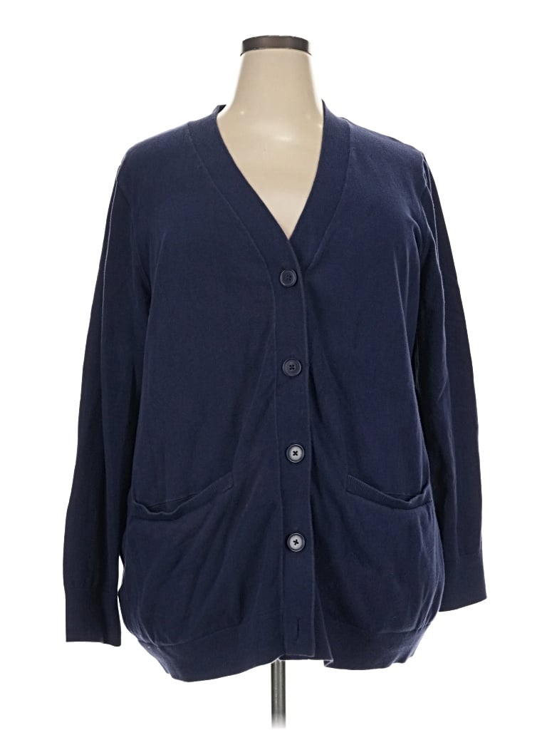 Pre-owned Duluth Trading Co. Cardigan Sweater In Blue