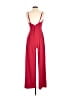 Trixxi Solid Red Jumpsuit Size S - photo 2