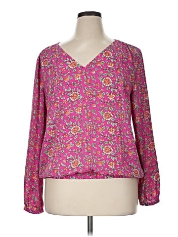 Ann Taylor LOFT Outlet Long Sleeve Blouse (view 1)