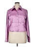 Intempo Metallic Purple Long Sleeve Blouse Size XL - photo 1